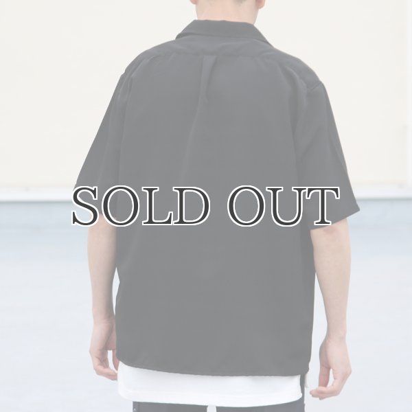 画像6: レーヨンライク ピーチファイユ オープンカラー ハーフスリーブ シャツ【MADE IN JAPAN】『日本製』/ Upscape Audience (6)