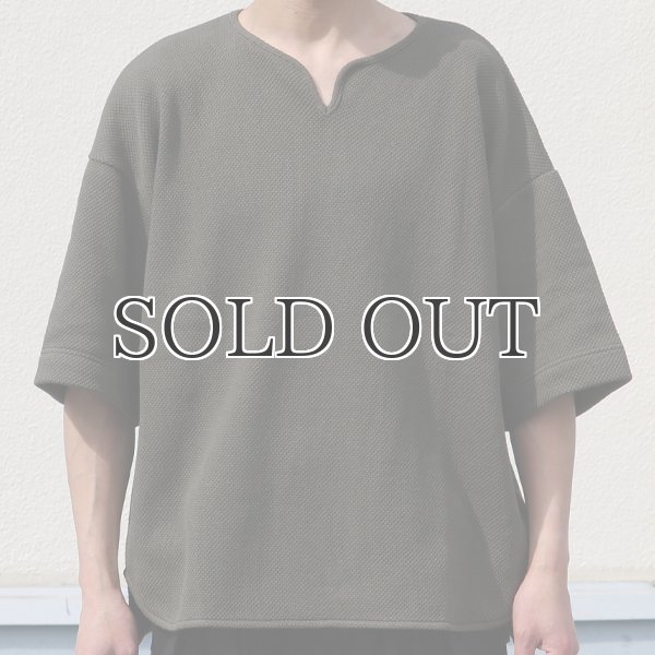 画像18: ローゲージストレッチ カノコダブルフェイス(15オンス)キーネックハーフスリーブ【MADE IN JAPAN】『日本製』 / Upscape Audience (18)