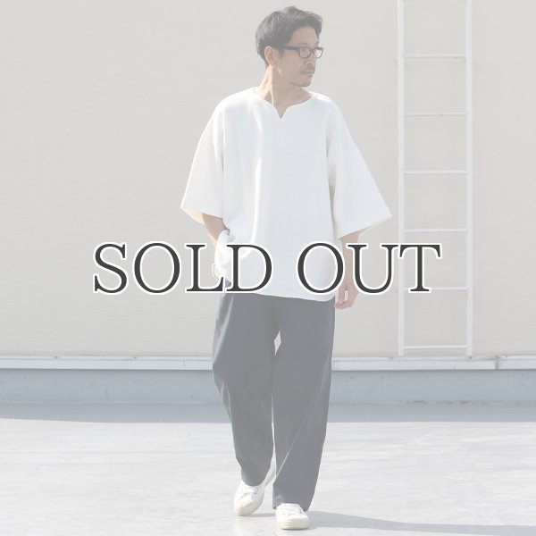 画像13: ローゲージストレッチ カノコダブルフェイス(15オンス)キーネックハーフスリーブ【MADE IN JAPAN】『日本製』 / Upscape Audience (13)