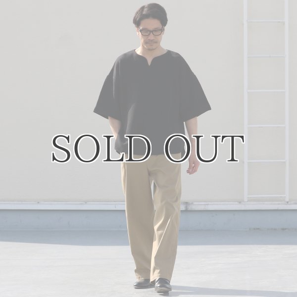 画像17: ローゲージストレッチ カノコダブルフェイス(15オンス)キーネックハーフスリーブ【MADE IN JAPAN】『日本製』 / Upscape Audience (17)