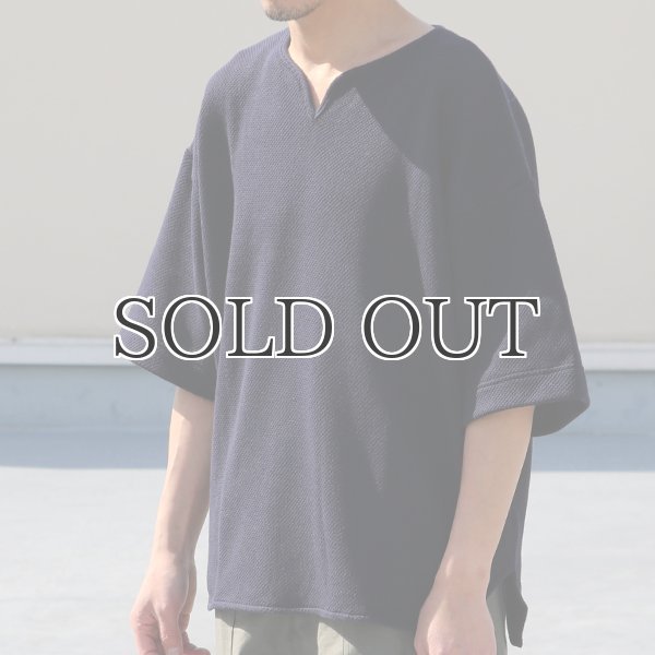 画像8: ローゲージストレッチ カノコダブルフェイス(15オンス)キーネックハーフスリーブ【MADE IN JAPAN】『日本製』 / Upscape Audience (8)