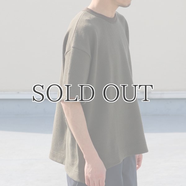 画像12: ローゲージストレッチ カノコダブルフェイス(15オンス)クルーネックハーフスリーブ【MADE IN JAPAN】『日本製』 / Upscape Audience (12)