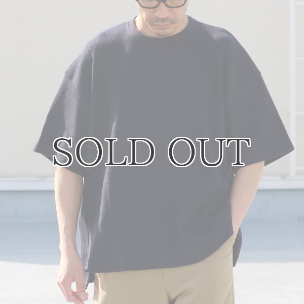 画像15: ローゲージストレッチ カノコダブルフェイス(15オンス)クルーネックハーフスリーブ【MADE IN JAPAN】『日本製』 / Upscape Audience (15)