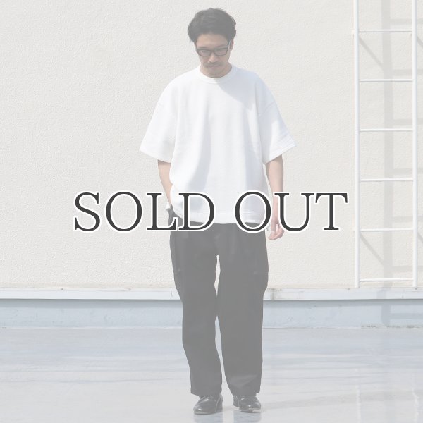 画像5: ローゲージストレッチ カノコダブルフェイス(15オンス)クルーネックハーフスリーブ【MADE IN JAPAN】『日本製』 / Upscape Audience (5)