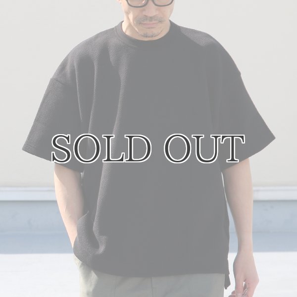 画像6: ローゲージストレッチ カノコダブルフェイス(15オンス)クルーネックハーフスリーブ【MADE IN JAPAN】『日本製』 / Upscape Audience (6)