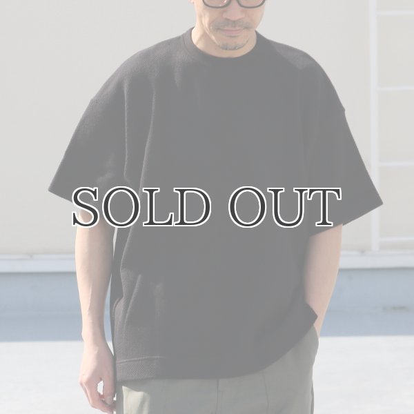 画像7: ローゲージストレッチ カノコダブルフェイス(15オンス)クルーネックハーフスリーブ【MADE IN JAPAN】『日本製』 / Upscape Audience (7)