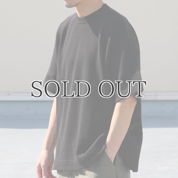 画像8: ローゲージストレッチ カノコダブルフェイス(15オンス)クルーネックハーフスリーブ【MADE IN JAPAN】『日本製』 / Upscape Audience (8)