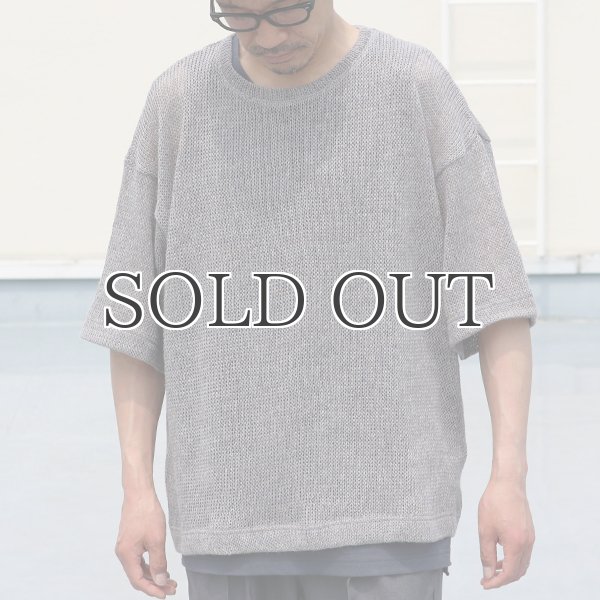 画像4: リネンMIX 引き揃え天竺 クルーネックハーフスリーブTシャツ【MADE IN JAPAN】『日本製』 / Upscape Audience (4)