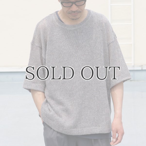 画像3: リネンMIX 引き揃え天竺 クルーネックハーフスリーブTシャツ【MADE IN JAPAN】『日本製』 / Upscape Audience (3)