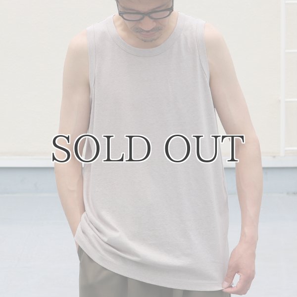 画像15: PREMIERE LINEN(プレミアリネン)コットン天竺 タンクトップ【MADE IN JAPAN】『日本製』/ Upscape Audience (15)