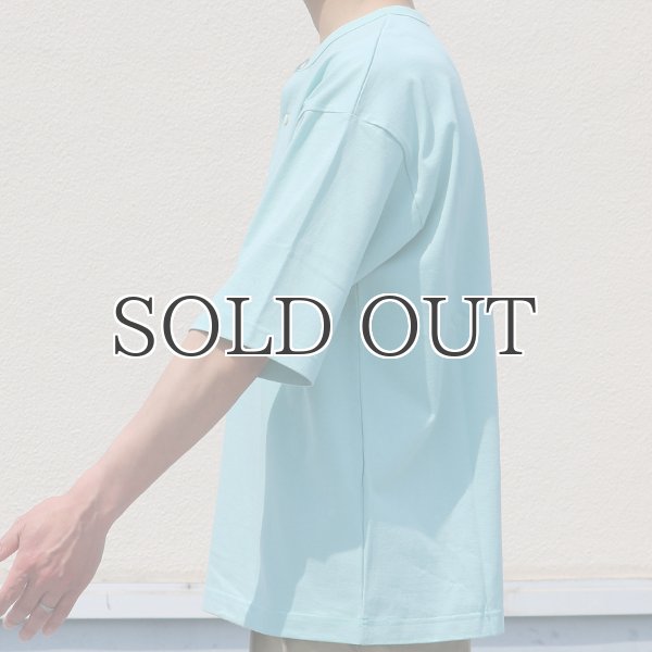 画像10: 17/1 空紡糸天竺（12オンス）ヘンリーネック ハーフスリーブ Tシャツ【MADE IN JAPAN】『日本製』/ Upscape Audience (10)