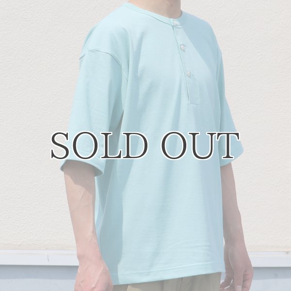画像12: 17/1 空紡糸天竺（12オンス）ヘンリーネック ハーフスリーブ Tシャツ【MADE IN JAPAN】『日本製』/ Upscape Audience (12)