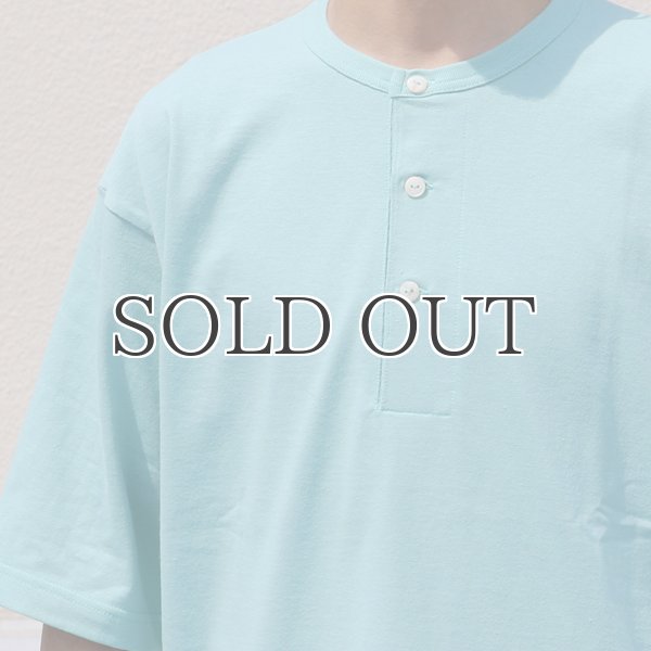 画像13: 17/1 空紡糸天竺（12オンス）ヘンリーネック ハーフスリーブ Tシャツ【MADE IN JAPAN】『日本製』/ Upscape Audience (13)