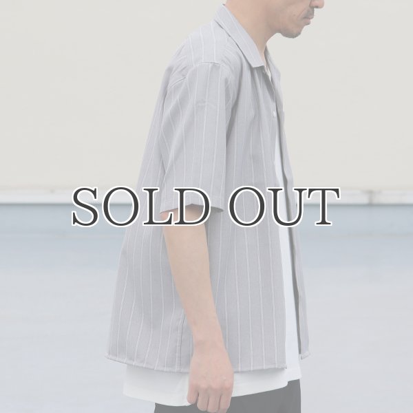 画像12: Reflax®(リフラクス)ポリエステル リネンライク LINON（リノン）ストライプオープンカラー ハーフスリーブシャツ【MADE IN JAPAN】『日本製』/ Upscape Audience (12)