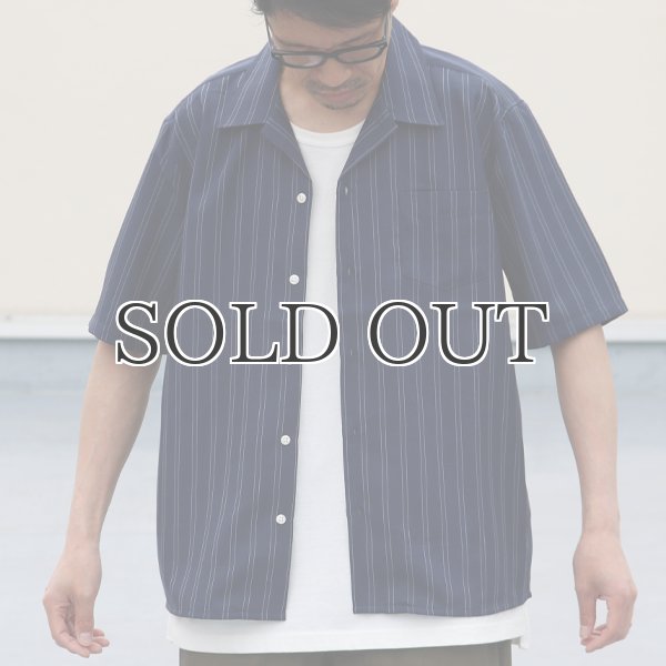 画像3: Reflax®(リフラクス)ポリエステル リネンライク LINON（リノン）ストライプオープンカラー ハーフスリーブシャツ【MADE IN JAPAN】『日本製』/ Upscape Audience (3)