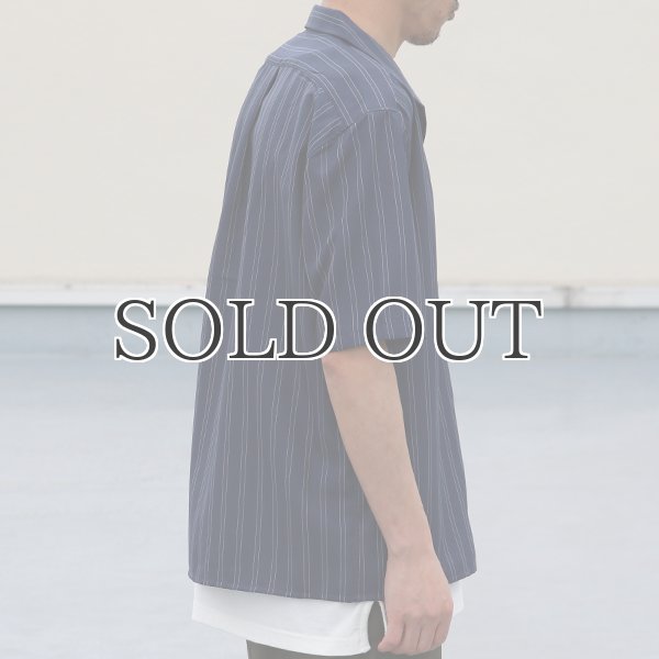 画像5: Reflax®(リフラクス)ポリエステル リネンライク LINON（リノン）ストライプオープンカラー ハーフスリーブシャツ【MADE IN JAPAN】『日本製』/ Upscape Audience (5)