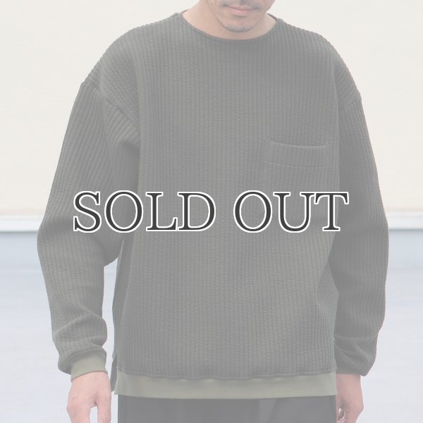 画像14: 「尾州」コットンキルト クルーネック プルオーバー【MADE IN JAPAN】『日本製』 / Upscape Audience (14)