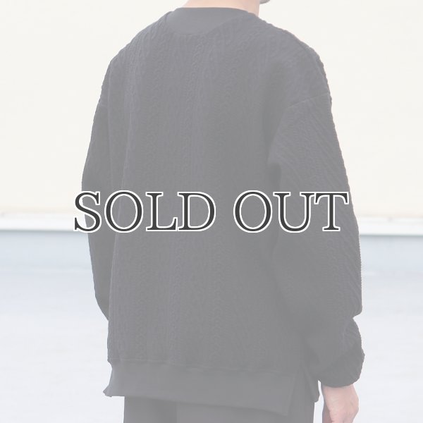 画像19: 「尾州」コットンキルト クルーネック プルオーバー【MADE IN JAPAN】『日本製』 / Upscape Audience (19)