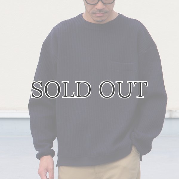 画像9: 「尾州」コットンキルト クルーネック プルオーバー【MADE IN JAPAN】『日本製』 / Upscape Audience (9)