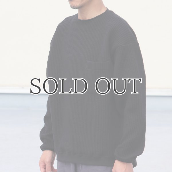 画像4: 「尾州」コットンキルト クルーネック プルオーバー【MADE IN JAPAN】『日本製』 / Upscape Audience (4)