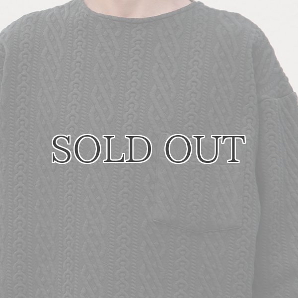 画像13: 「尾州」コットンキルト クルーネック プルオーバー【MADE IN JAPAN】『日本製』 / Upscape Audience (13)