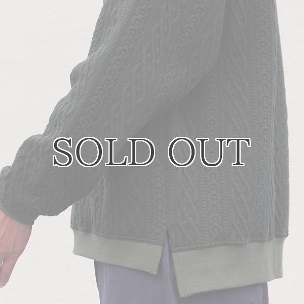 画像15: 「尾州」コットンキルト クルーネック プルオーバー【MADE IN JAPAN】『日本製』 / Upscape Audience (15)