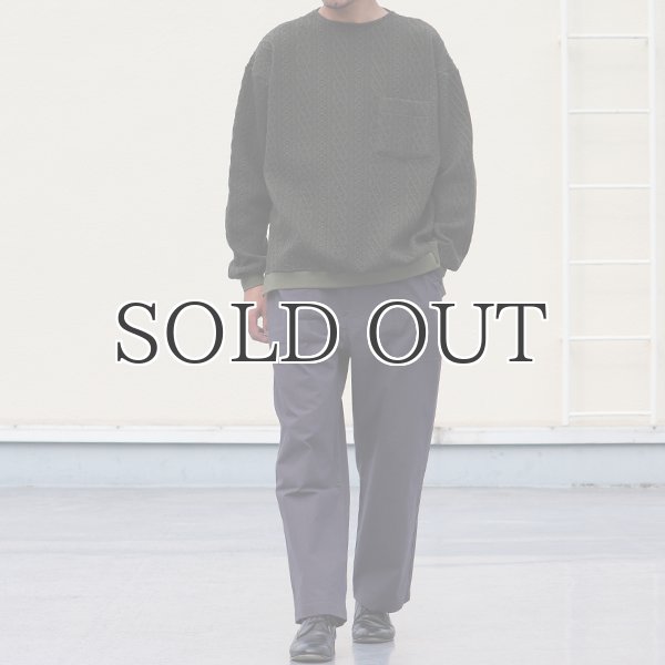 画像6: 「尾州」コットンキルト クルーネック プルオーバー【MADE IN JAPAN】『日本製』 / Upscape Audience (6)