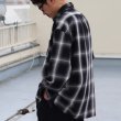 画像5: 10/2ヘビーツイル ヴィンテージチェック レギュラーカラー ボクシーAライン 長袖シャツ【MADE IN JAPAN】『日本製』/ Upscape Audience (5)