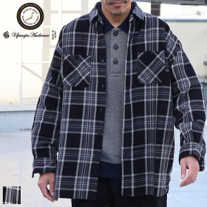 画像: 10/2ヘビーツイル ヴィンテージチェック レギュラーカラー ボクシーAライン 長袖シャツ【MADE IN JAPAN】『日本製』/ Upscape Audience