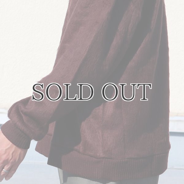 画像19: EXLANWOOL® (エクスランウール) シャギー クルーネック ニットソー【MADE IN JAPAN】『日本製』 / Upscape Audience (19)