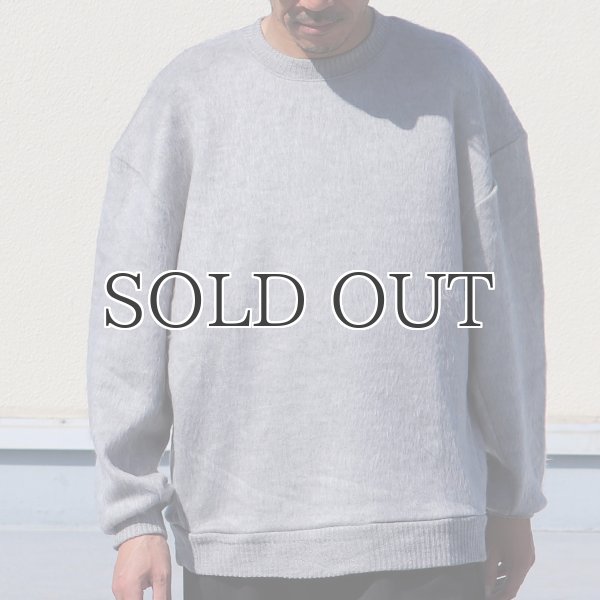 画像11: EXLANWOOL® (エクスランウール) シャギー クルーネック ニットソー【MADE IN JAPAN】『日本製』 / Upscape Audience (11)