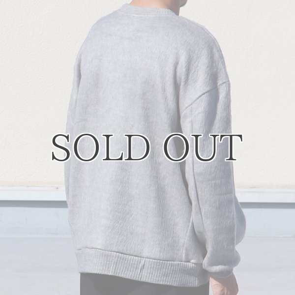 画像13: EXLANWOOL® (エクスランウール) シャギー クルーネック ニットソー【MADE IN JAPAN】『日本製』 / Upscape Audience (13)