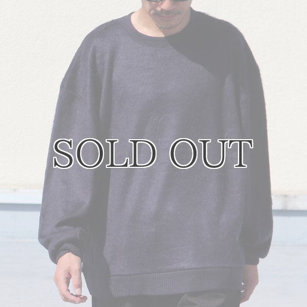 画像15: EXLANWOOL® (エクスランウール) シャギー クルーネック ニットソー【MADE IN JAPAN】『日本製』 / Upscape Audience (15)