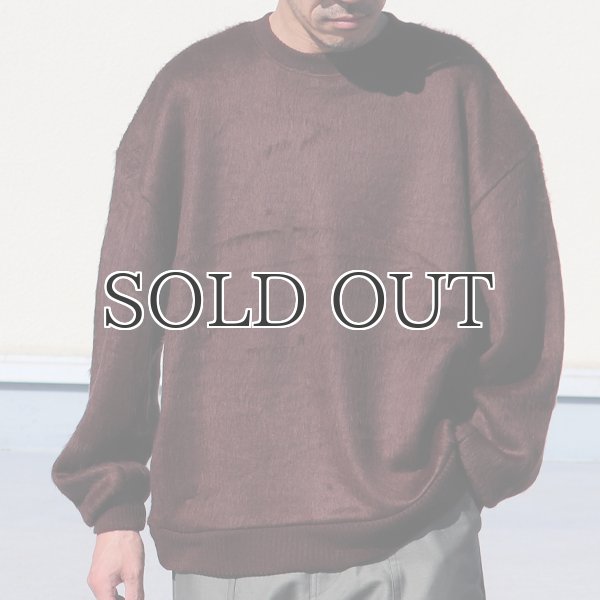 画像3: EXLANWOOL® (エクスランウール) シャギー クルーネック ニットソー【MADE IN JAPAN】『日本製』 / Upscape Audience (3)