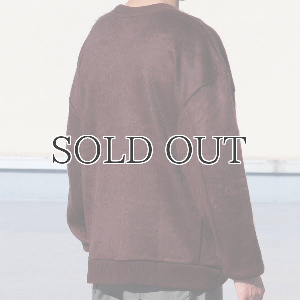 画像4: EXLANWOOL® (エクスランウール) シャギー クルーネック ニットソー【MADE IN JAPAN】『日本製』 / Upscape Audience (4)