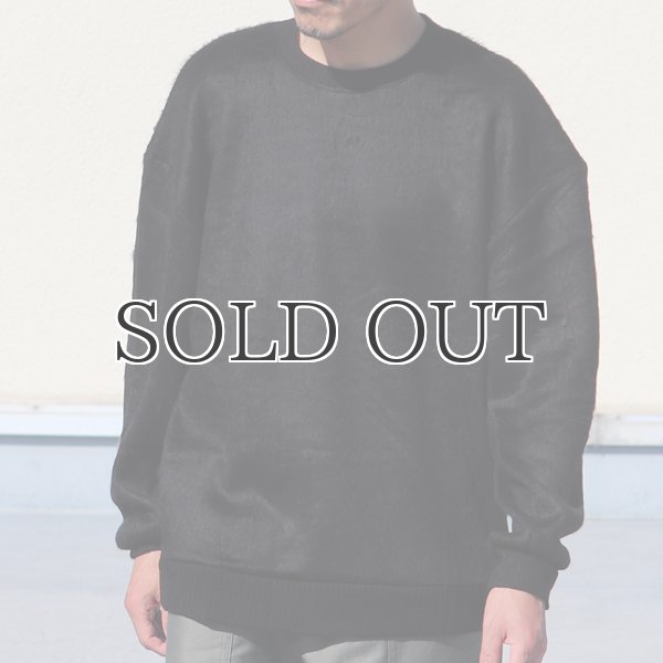 画像5: EXLANWOOL® (エクスランウール) シャギー クルーネック ニットソー【MADE IN JAPAN】『日本製』 / Upscape Audience (5)