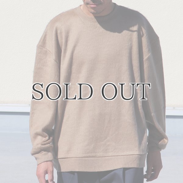 画像8: EXLANWOOL® (エクスランウール) シャギー クルーネック ニットソー【MADE IN JAPAN】『日本製』 / Upscape Audience (8)