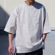 画像3: ヘビーウェイト プレーティング天竺 ( 11オンス ) クルーネック 胸ポケ付 ハーフスリーブ Tシャツ【MADE IN JAPAN】『日本製』/ Upscape Audience (3)