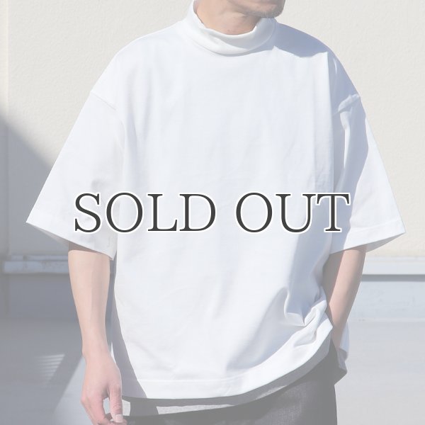 画像3: ヘビーウェイト プレーティング天竺(11オンス)モックネック ハーフスリーブ Tシャツ【MADE IN JAPAN】『日本製』/ Upscape Audience (3)