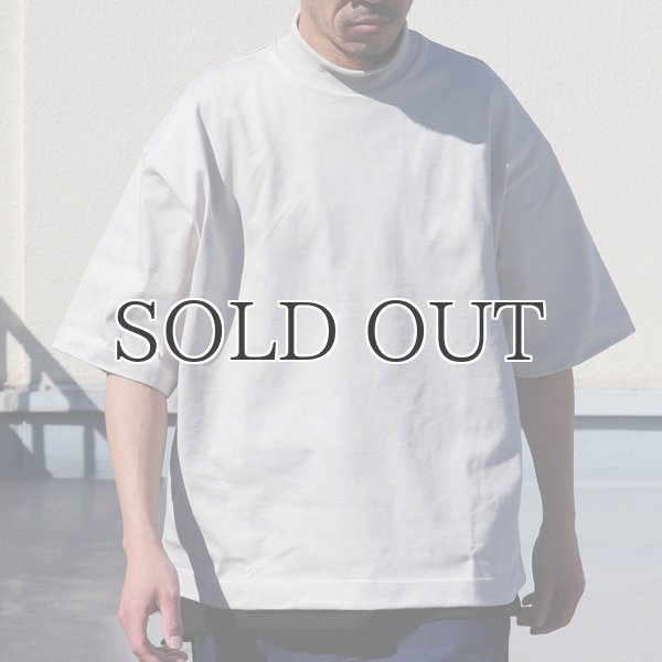 画像6: ヘビーウェイト プレーティング天竺(11オンス)モックネック ハーフスリーブ Tシャツ【MADE IN JAPAN】『日本製』/ Upscape Audience (6)