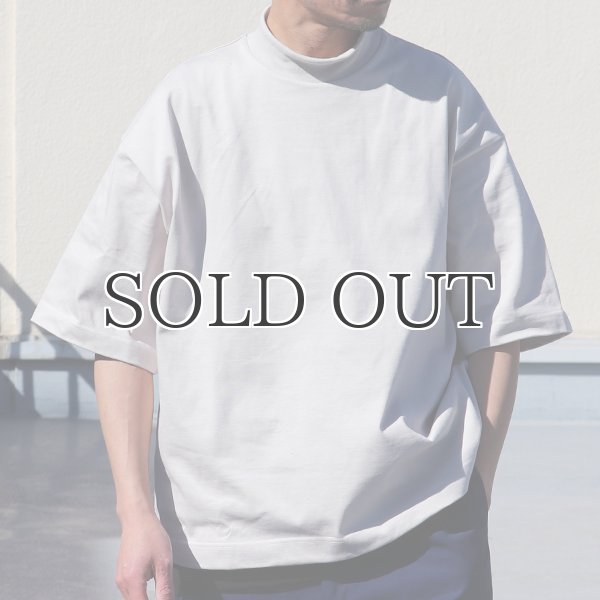 画像7: ヘビーウェイト プレーティング天竺(11オンス)モックネック ハーフスリーブ Tシャツ【MADE IN JAPAN】『日本製』/ Upscape Audience (7)