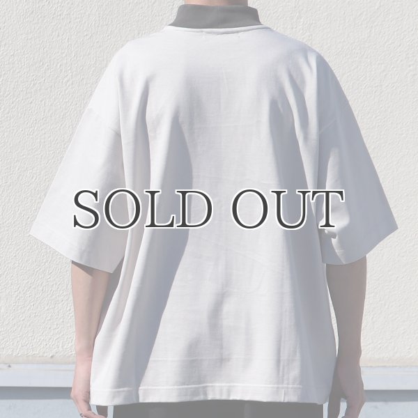 画像21: ヘビーウェイト プレーティング天竺(11オンス)モック ツートーンネック ハーフスリーブ Tシャツ【MADE IN JAPAN】『日本製』/ Upscape Audience (21)