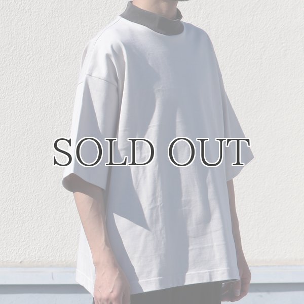 画像22: ヘビーウェイト プレーティング天竺(11オンス)モック ツートーンネック ハーフスリーブ Tシャツ【MADE IN JAPAN】『日本製』/ Upscape Audience (22)