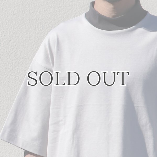 画像23: ヘビーウェイト プレーティング天竺(11オンス)モック ツートーンネック ハーフスリーブ Tシャツ【MADE IN JAPAN】『日本製』/ Upscape Audience (23)