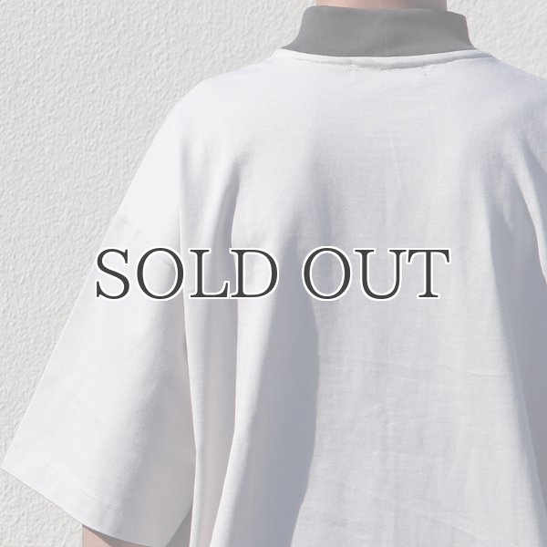 画像24: ヘビーウェイト プレーティング天竺(11オンス)モック ツートーンネック ハーフスリーブ Tシャツ【MADE IN JAPAN】『日本製』/ Upscape Audience (24)