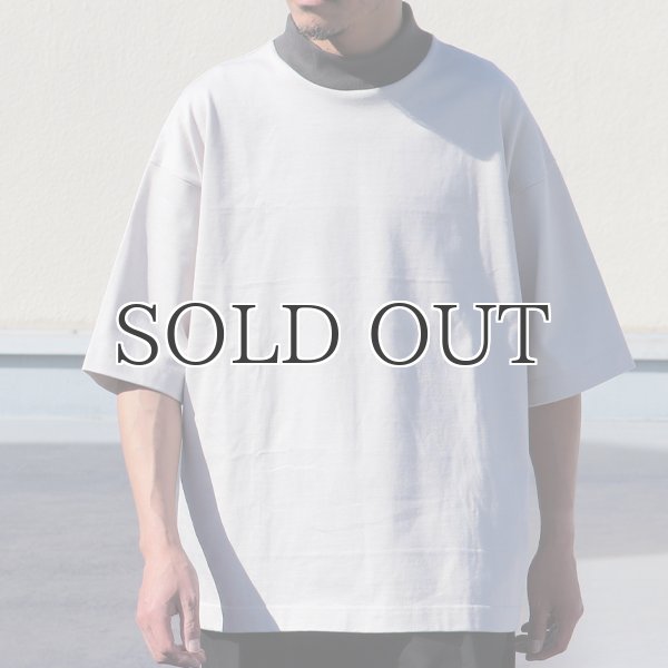 画像10: ヘビーウェイト プレーティング天竺(11オンス)モック ツートーンネック ハーフスリーブ Tシャツ【MADE IN JAPAN】『日本製』/ Upscape Audience (10)