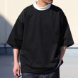 画像3: ヘビーウェイト プレーティング天竺(11オンス)モック ツートーンネック ハーフスリーブ Tシャツ【MADE IN JAPAN】『日本製』/ Upscape Audience (3)
