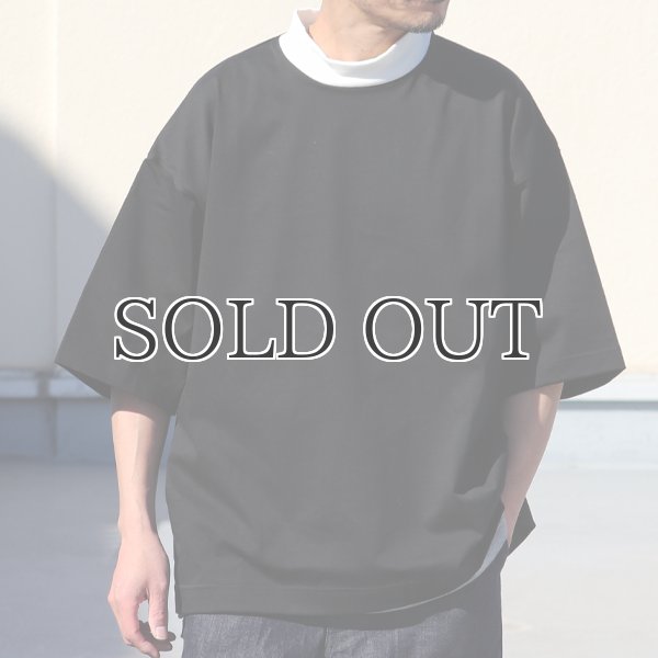 画像3: ヘビーウェイト プレーティング天竺(11オンス)モック ツートーンネック ハーフスリーブ Tシャツ【MADE IN JAPAN】『日本製』/ Upscape Audience (3)