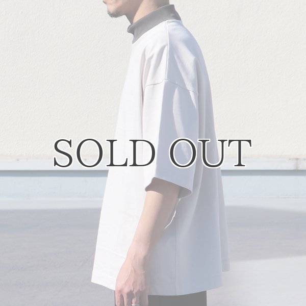 画像12: ヘビーウェイト プレーティング天竺(11オンス)モック ツートーンネック ハーフスリーブ Tシャツ【MADE IN JAPAN】『日本製』/ Upscape Audience (12)