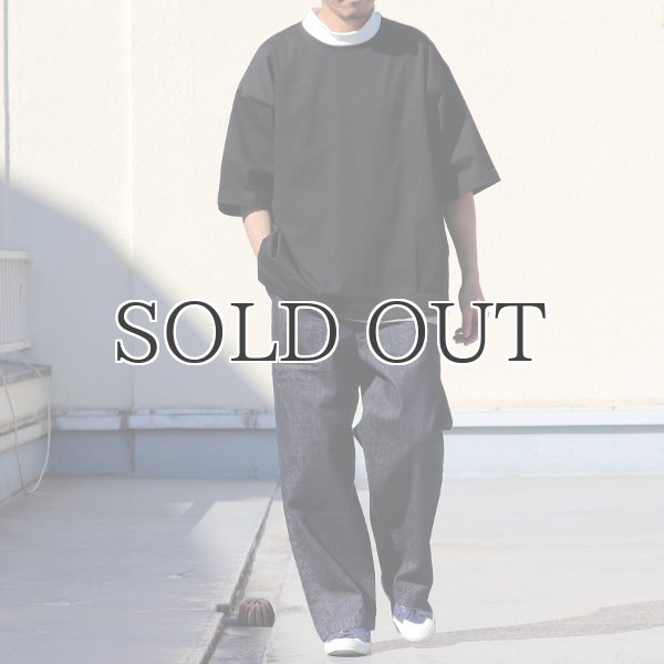 画像5: ヘビーウェイト プレーティング天竺(11オンス)モック ツートーンネック ハーフスリーブ Tシャツ【MADE IN JAPAN】『日本製』/ Upscape Audience (5)